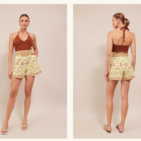 Cara Cara Knit Claudette Halter Top NWT In Rust - Picture 6 of 9